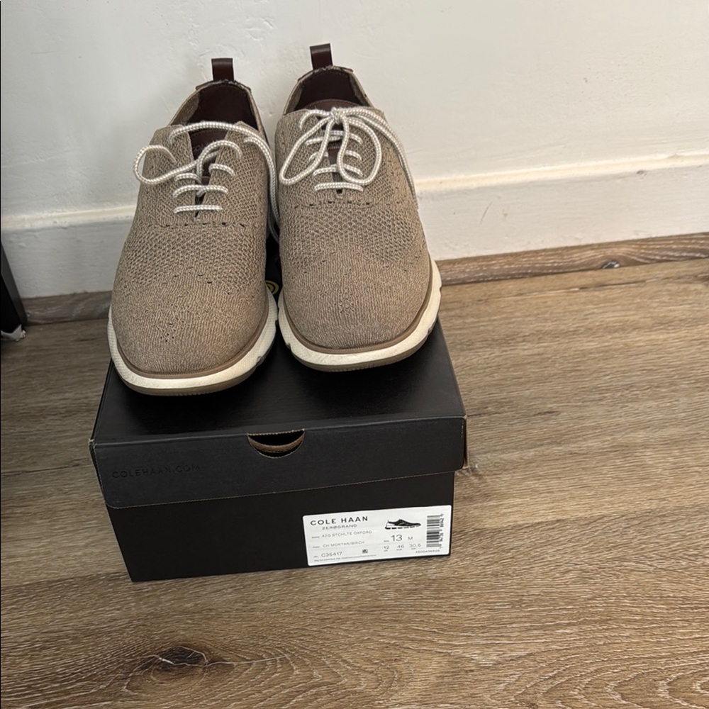 Cole Haan Men's Tan Oxford Shoes
